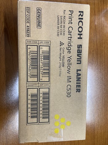 Ricoh Print Cartridge Yellow IM C530